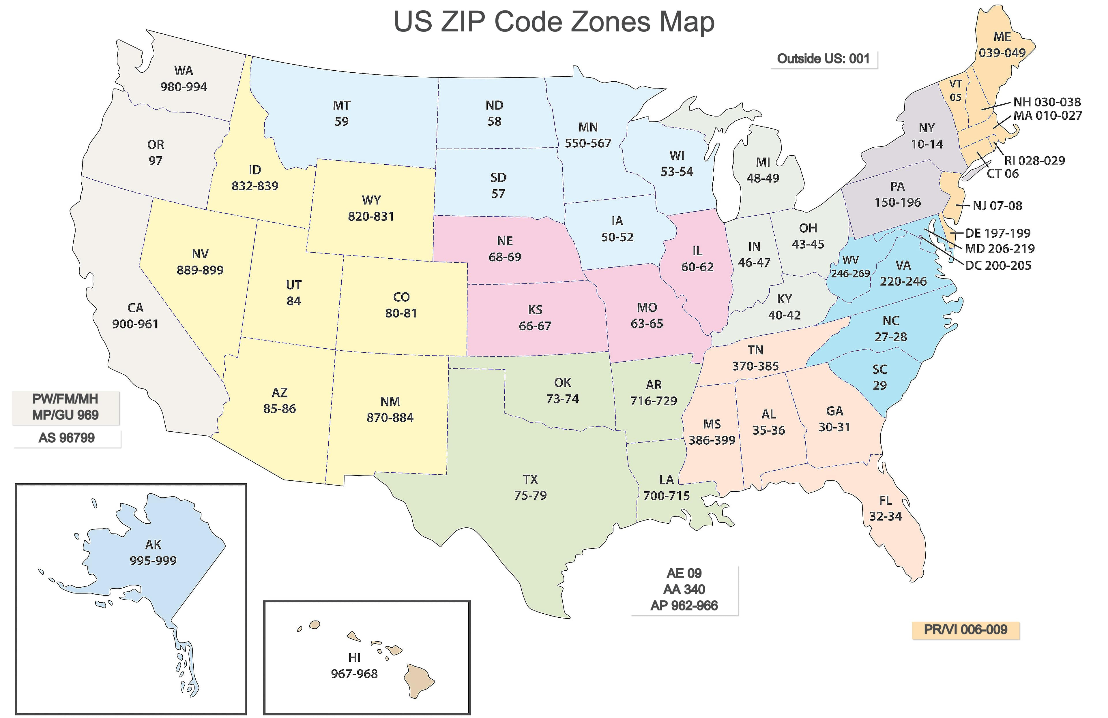 Mã Zip Code Mỹ Chuẩn Nhất
